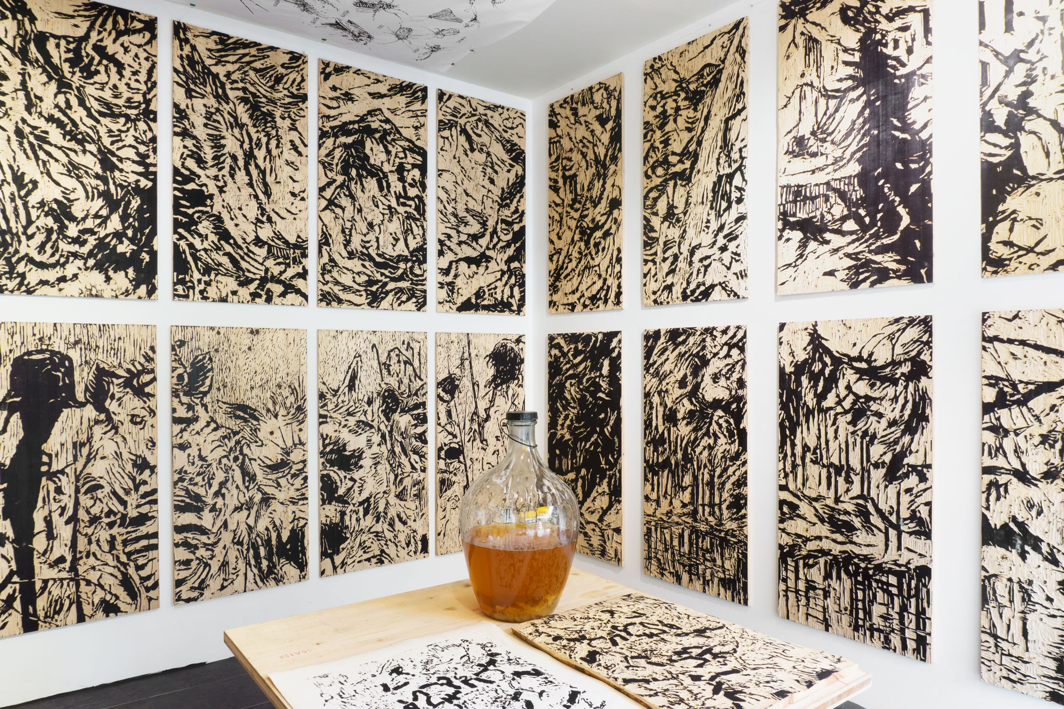 Ausstellung von Christian Thanhäuser mit Holzschnitten zu Karl Kraus